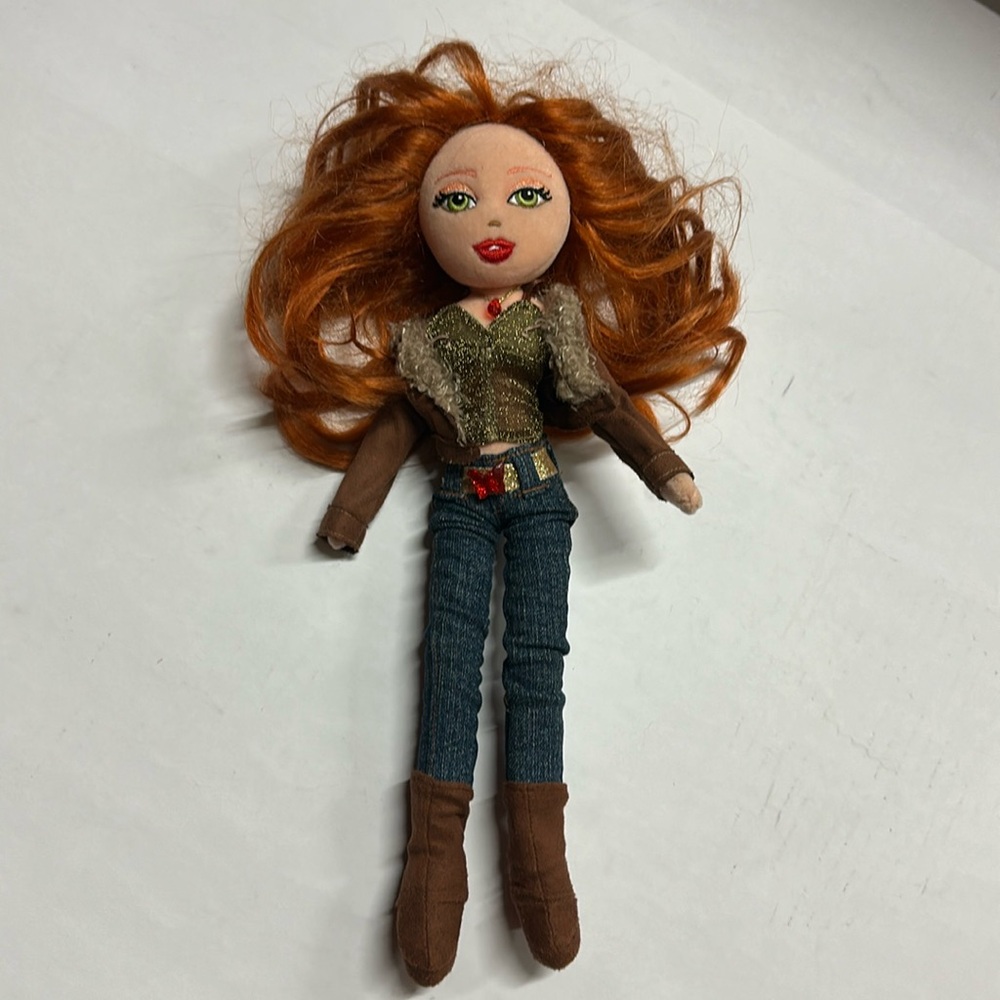 Ty Girlz Dazzlin Destiny 14" Soft Plush Doll Destiny Red Hair w/ Green Eyes